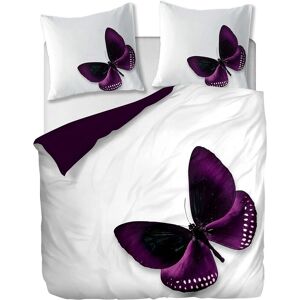 Parure De Lit Pi¿¿Ces Avec Housse De Couette Et Taies D'oreiller,Papillon Violet, X Cm / X Cm X ,Multi - Publicité