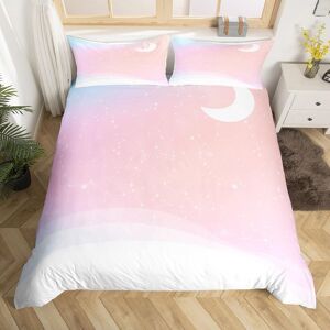 Parure De Lit Arc-En-Ciel Tie-Dye, Housse De Couette, Aquarelle, Galaxie, Constellation D'astrologie, Étoiles Scintillantes, Housse De Couette Rose Violet Pour Décoration De Chambr - Publicité