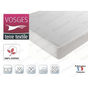 Nuit Des Vosges Protège Matelas Absorbant Molleton Coton Brice 140x190 - Publicité