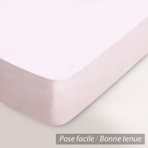 Linnea Drap Housse Relaxation Uni 2x100x190 Cm 100% Coton Alto Rose Blush Tpr Tête Et Pied Relevable - Publicité