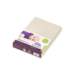 Träumeland Housse de matelas de parc bebe Jersey beige 75x100 cm