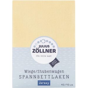 JULIUS ZÖLLNER Drap housse berceau Jersey vanille 90x40 cm