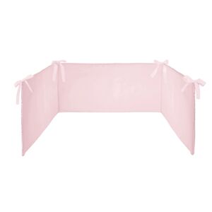 Dr. Sonne SONNE Tour de lit bebe uni 26x180 cm rose