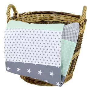 Ullenboom Couverture bebe vert menthe 70x100 cm