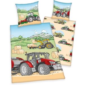 HERDING Housse de couette enfant tracteur 135x200 cm