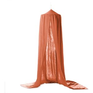 JULIUS ZÖLLNER Voile ciel de lit enfant mousseline rouille Ø50 cm