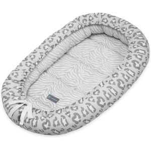 emma noah Nid bebe leopard gris 90x55 cm