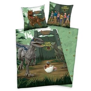 HERDING Parure de lit enfant Jurassic World Camp Cretaceous 135x200 cm