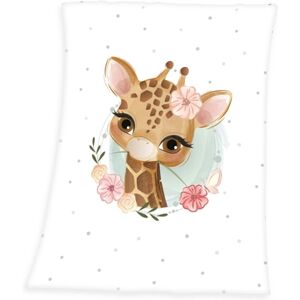 babybest® Plaid enfant duvet microfibre girafe 75x100 cm