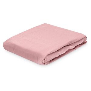 JULIUS ZÖLLNER Drap housse de lit enfant mousseline rose fume 60x120 cm