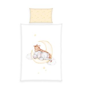 babybest® Parure de lit enfant Sleeping on the Moon 100x135 cm