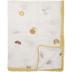 bloomingvilleMINI bloomingville Plaid bebe Agnes blanc 100x80 cm