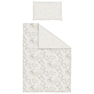 Dr. Sonne Housse de couette enfant reversible Les 4 taupe 100x135 cm