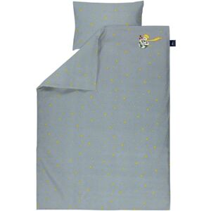 Alvi® Housse de couette enfant Le Petit Prince gris 100x135 cm