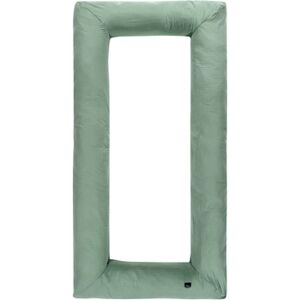 Alvi® Tour de lit bebe carre mousseline vert granit 70x140 cm