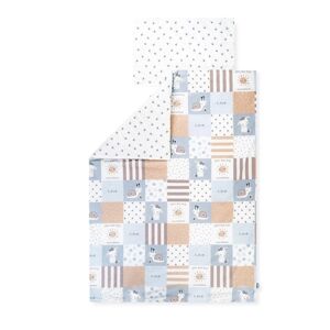 JULIUS ZÖLLNER Housse de couette enfant Patch Blue 100x135 cm