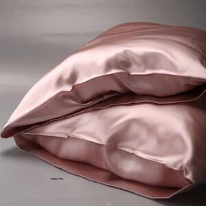 Susan Unique Home Taie d oreiller en satin de soie 50 X 70 2 pcs - Publicité