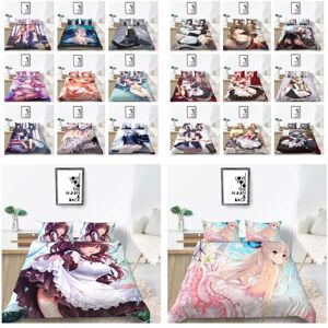 3D bedding set 14 Ensemble de housse de couette King Size pour femme, taie d'oreiller de haute qualité, couvre-lit en Polyester, costume de literie pour la maison - Publicité