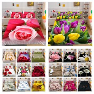 Ensemble de literie imprimé fleurs, couvre-lit en microfibre, taille unique, luxe, haut de gamme, textile de maison pour femmes - Publicité