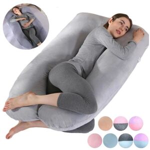 Oreiller de grossesse géant pour femmes enceintes, literie pour tout le corps, housse de coussin en forme de U, oreiller de maternité géant pour dormir longuement - Publicité