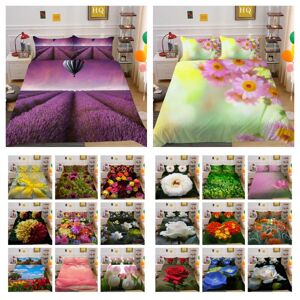 Couverture de literie imprimée de fleurs, couvre-lit en Polyester, taille double, pour femme, luxe, haute qualité, pour la maison - Publicité