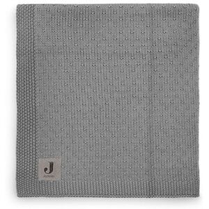 Jollein Couverture Berceau 75x100cm Bliss Knit Gris Tempête - Couverture berceau