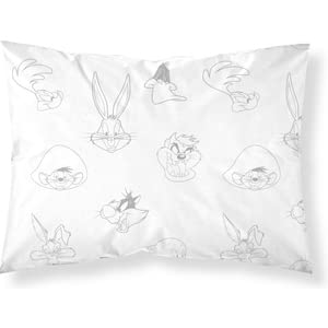 BL BELUM BELUM   Housse de Coussin Looney Tunes Dimensions: 40x60 cm Tissu: 100% Coton Coiffure 175 Fils. Modèle : Looney Tunes - Publicité