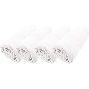 Domiva Lot 4 Draps Housse Coton Peigné/m² Blanc - Publicité