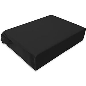 Mavantara Drap-housse en jersey pour lit d'enfant 60 x 120 cm 70 x 140 cm 80 x 160 cm Poids 180 g/m², Noir , 80x160 - Publicité