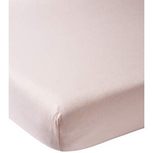 Meyco Baby Uni Drap-housse pour matelas de parc (drap de lit en jersey doux, en 100% coton, ajustement parfait grâce à un élastique tout autour, respirant, dimensions : 75 x 95 cm), rose clair - Publicité