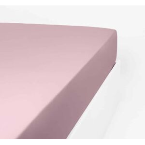 LINANDELLE Drap Housse uni Coton Percale 200 Fils Desiree Violet B 200 x L 200 cm - Publicité