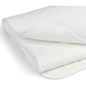 AEROSLEEP SafeSleep 3D Protecteur Lit Bébé Respiration Optimale Régulation de la Chaleur Absorption de l'Humidité Lavable en Machine 100% PES 80 x 40 cm Blanc - Publicité