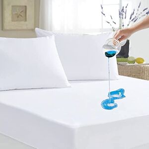 Family Bedding Protège-Matelas en Coton éponge imperméable et Respirant pour lit Super King Size Blanc 183 x 200 cm - Publicité