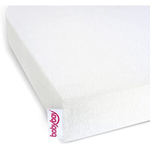 babybay Drap-housse jersey  deluxe convient pour le modèle Original, blanc cassé, 81 x 43 cm (1 pack) - Publicité