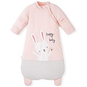 JinZhiHui Gigoteuse Bébé Automne et Hiver Epaississant Femme Bébé Une Pièce Pyjama Enfants Anti-coups de pied par Coton Pink thick S - Publicité