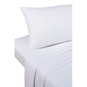 Bedding Heaven Drap-housse en percale, 180 fils, blanc, 76 x 190 cm Blanc. Idéal pour les lits superposés, petits lits simples et lits de caravane. Publicité