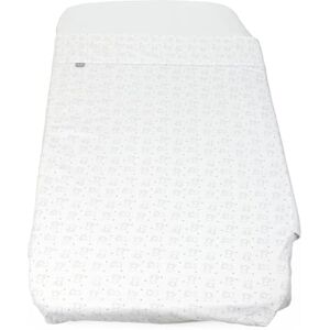 Chicco Drap 2 pièces pour lit de bébé N2M Forever, 100% coton, compatible avec les matelas  Next2Me Forever et 50x 110cm, drap de dessus et drap-housse, 0 mois +, White with Bears - Publicité