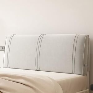 ZZYK Coussin De Tête De Lit Mural Rembourré De Tête De Lit Repose-Lit Oreiller De Cou Dossier Lombaire Housse Amovible pour Chambre À Coucher,Tatami,Dortoir,Gris,Paste 79"/King - Publicité