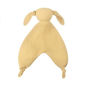 URFEDA Doudou Lapin, Double couche Mousseline Coton Doudou pour Bébé, Doudou Lapin plat Couverture de Sécurité, Mignon Lapin Jouets pour bébés, Cadeau Naissance, Pour Bébé Garçon et Fille 0 mois à 1+ ans - Publicité