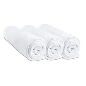 Easy Dort Lot de 3 Draps Housse Coton 40x80 cm Extensible à 40x90 cm pour lit bébé, Berceau, nacelle Blanc - Publicité