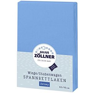 Julius Zöllner Drap-Housse Jersey pour le Berceau Bleu 90/40 cm - Publicité