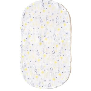 UNFAIRZQ Housse de matelas ovale en coton respirant pour berceau de bébé 38,1 x 66 cm - Publicité