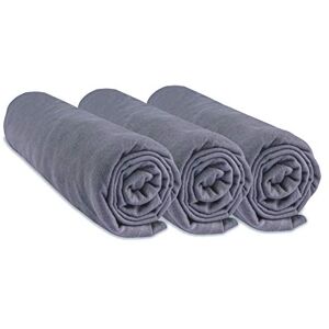 Easy Dort Lot de 3 Draps Housse 40x80 cm Extensible pour 40x90 Couffin Berceau Nacelle 40 x 80   100% Coton   Gris   Respirant   Sommeil sain   Marque    Certifié Label Oeko Tex   Fabriqué en Europe - Publicité