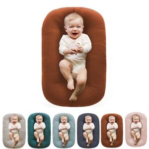 Peticehi Baby Snuggle Nest Sleeper Portable Bed, Baby Lounger Pillow For Newborn Babies 0-12 Months, Soft Organic Cotton Breathable Lounger Pillow, 2024 Upgrade Infant Lounger Pillow (Brown) - Publicité