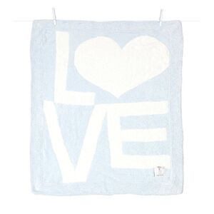 Little Giraffe -Couverture Dolce Love bleu clair (74 x 89 cm) Bleu clair - Publicité