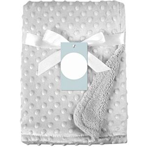 URMAGIC Couverture Bébé Hiver en Polaire Douce Bébé Filles Garcon Emballé Swaddling Ensemble de Literie 76 * 102CM - Publicité