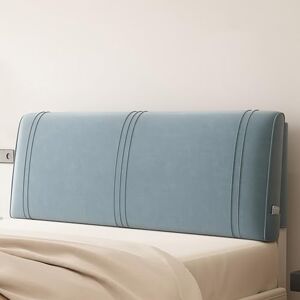 ZZYK Coussin De Tête De Lit Mural Rembourré De Tête De Lit Repose-Lit Oreiller De Cou Dossier Lombaire Housse Amovible pour Chambre À Coucher,Tatami,Dortoir,Bleu,Paste 75"/190cm - Publicité