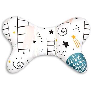 Fun with Mum Coussin de Voyage pour bébé, Oreiller antiallergique pour Enfants avec Garniture en Silicone, 100% Coton, 23 x 34 cm Love to The Moon - Publicité