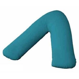 Zen Air Taie d'oreiller orthopédique en forme de V pour soutien du dos et du cou, en forme de V, pour grossesse, allaitement (bleu sarcelle) - Publicité