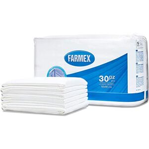 Farmex alèses pour lit, draps, matelas et canapés, pour adultes et enfants, respirants et délicats sur la peau, hypoallergéniques et sans Latex Tailles 60 x 90 cm, 30 pièces - Publicité